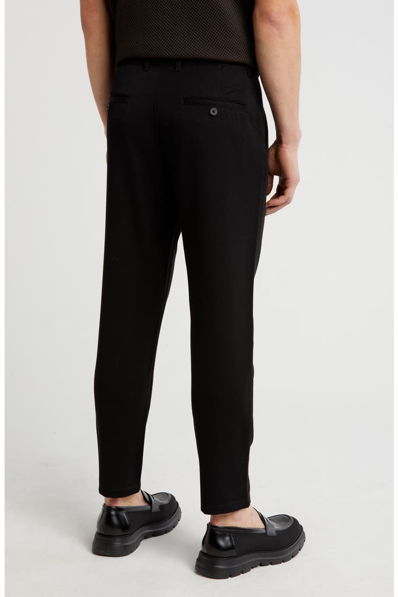 City High Waist Crop Pants, Alternate, color, BLACK