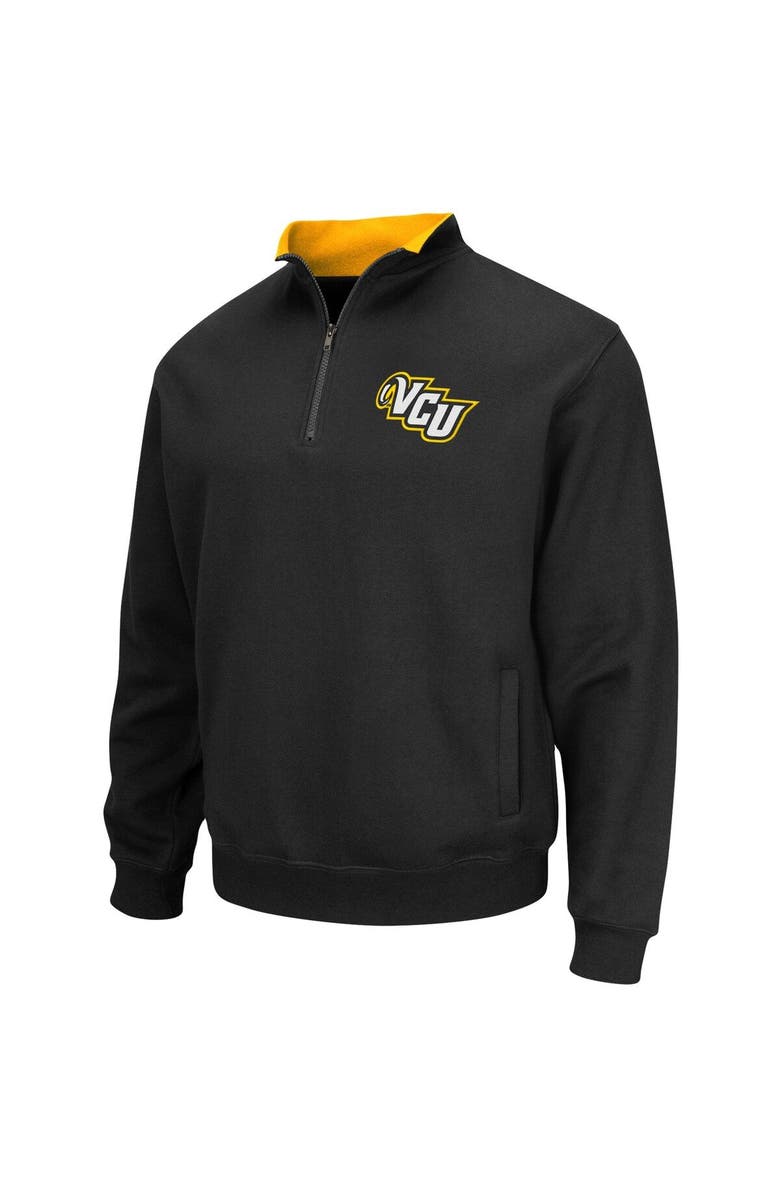 COLOSSEUM Men's Colosseum Black VCU Rams Tortugas Logo Quarter-Zip Jacket, Alternate, color, Black