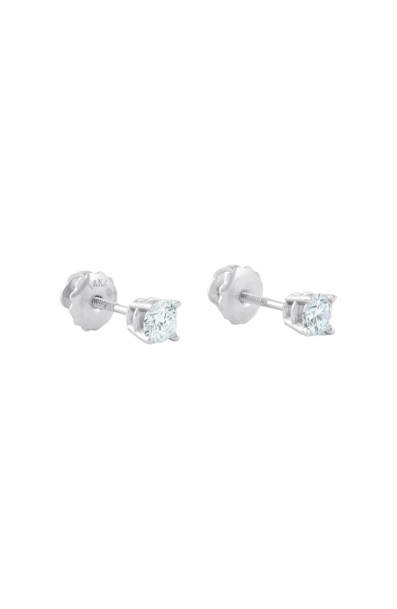 Bliss Diamond 1/2Ct Diamond Screwback Studs Lab Grown Diamond Eco Friendly 14K Gold, Alternate, color, 