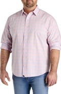 Untuckit Fit by Dxl Big & Tall Clark Wrinkle-Free Plaid Sport Shirt