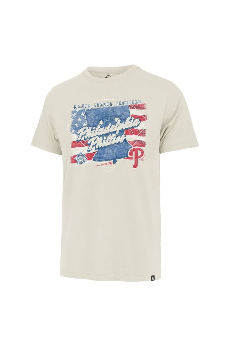 Men's '47  Cream Philadelphia Phillies Regional Franklin T-Shirt, Alternate, color, Cream