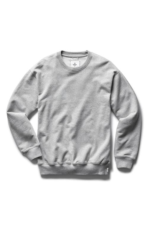 Reigning Champ Midweight Terry Relaxed Crewneck Sweatshirt In Gray
