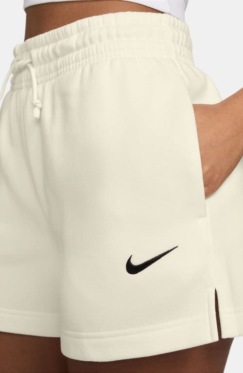 Nike Sportswear Phoenix Fleece Mid-rise 4-inch Shorts In White