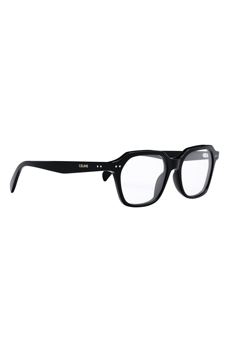 CELINE Thin 2 Dots 52mm Square Optical Glasses, Alternate, color, 