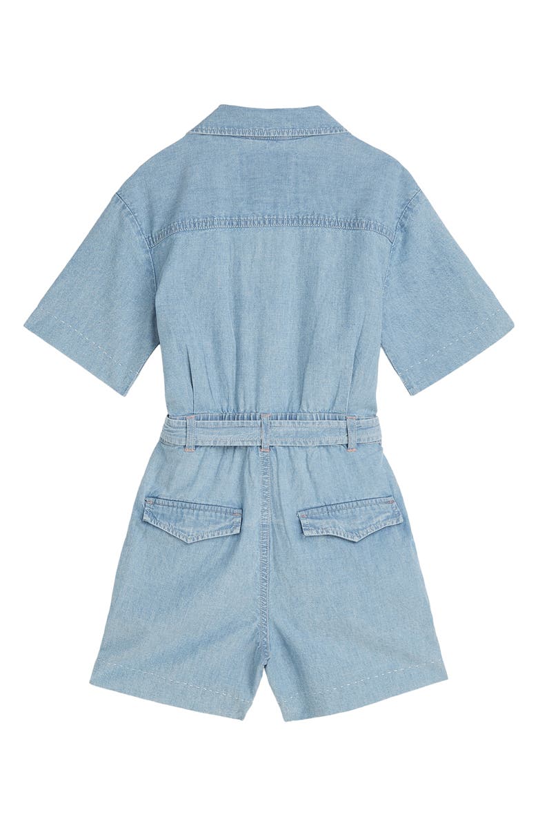 Scotch & Soda Kids' Chambray Romper, Alternate, color, Shine A Light