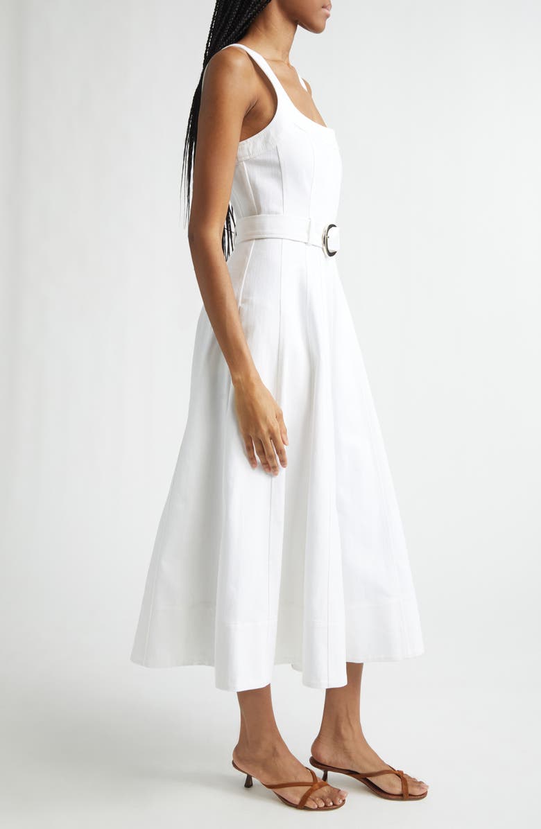 Cinq à Sept Cambree White Denim Dress, Alternate, color, White