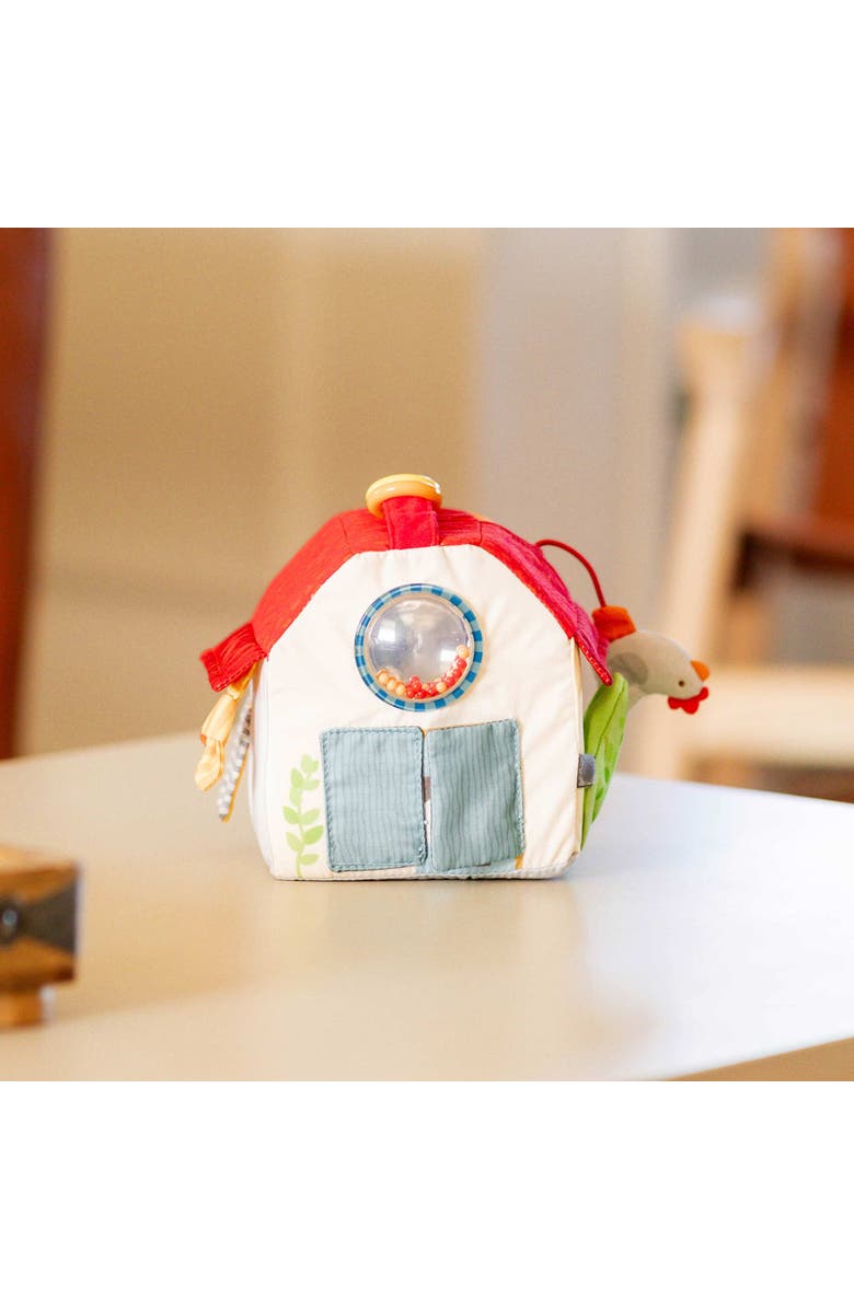 HABA Sensory Play Cube Farmyard - Infant Toys for Tummy Time and Best Toys for Baby Development for 6 Months+ with Rattle & Crinkle Sounds, Alternate, color, Multi