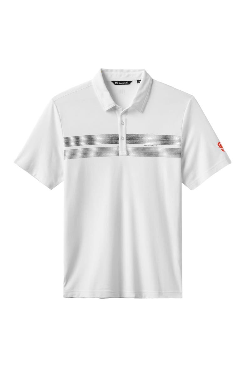 Men's TravisMathew White San Francisco Giants Top Recruit Tri-Blend Polo, Alternate, color, White