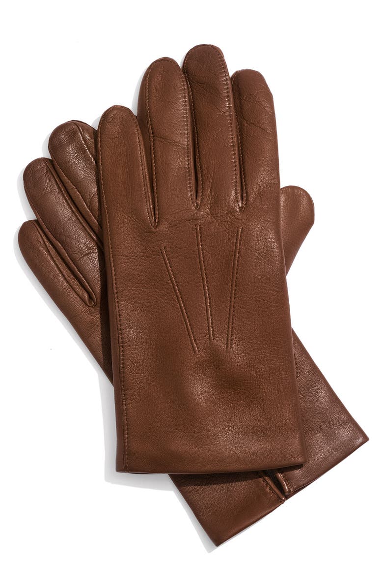 John W. Nordstrom<sup>®</sup> Cashmere Lined Leather Gloves, Main, color, 