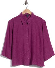 Eileen Fisher Organic Linen Classic Collar Shirt