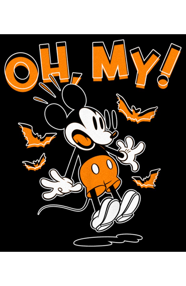 Mickey & Friends Boy's Mickey & Friends Mickey Halloween Oh My Graphic T-Shirt, Alternate, color, Black