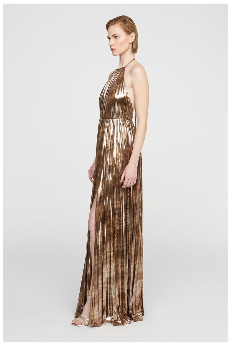 Maxine Jersey Gown, Alternate, color, Copper