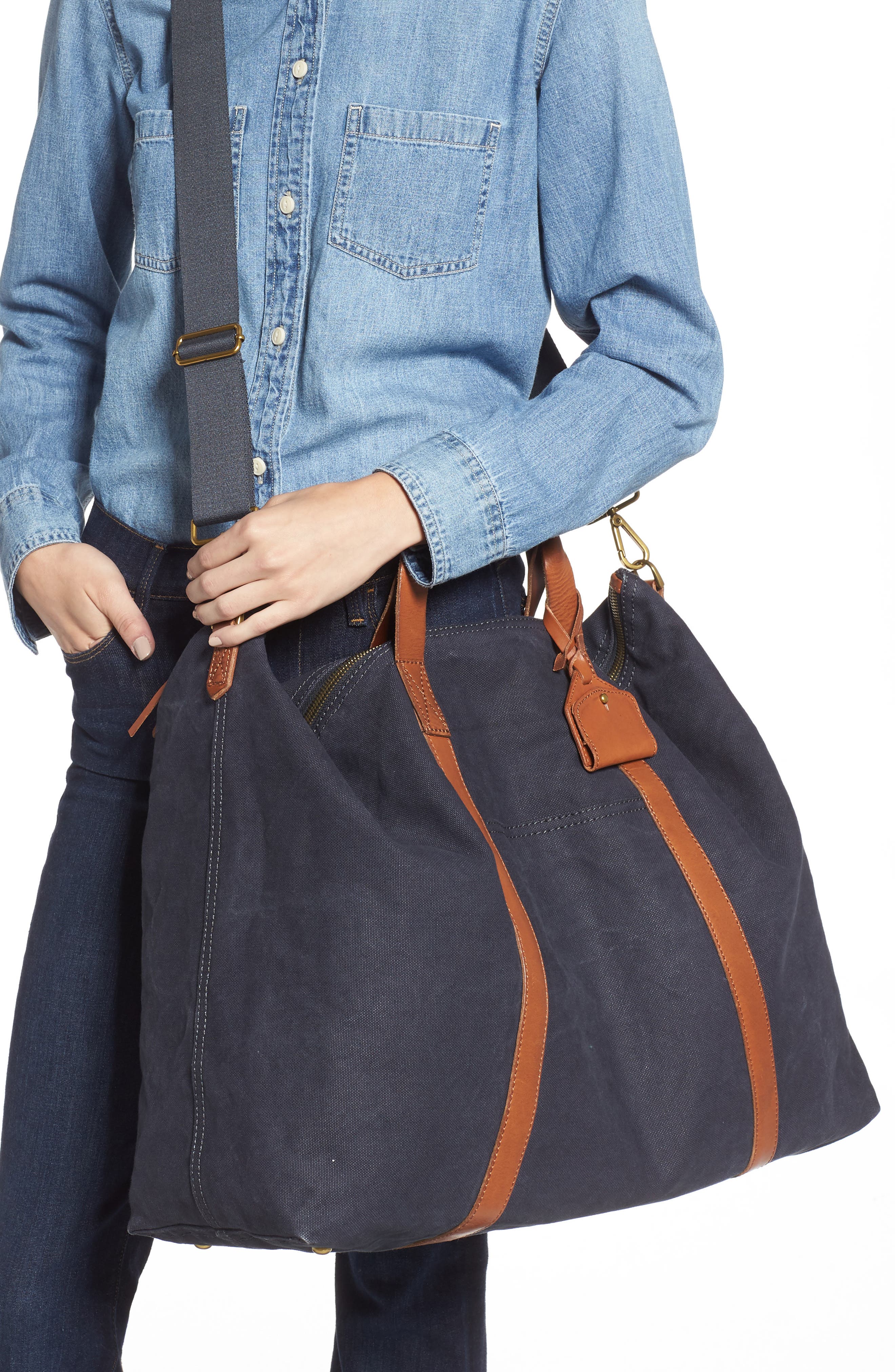 Madewell Canvas Weekend Bag, Alternate, color, 