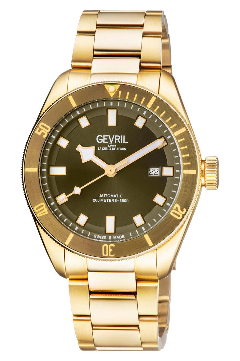 Yorkville Bracelet Watch, 43mm, Main, color, GOLD