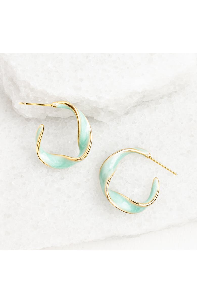 Starfish Project With a Twist Hoops in Mint, Main, color, Mint