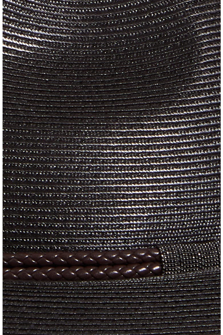 Straw Fedora, Alternate, color, BLACK