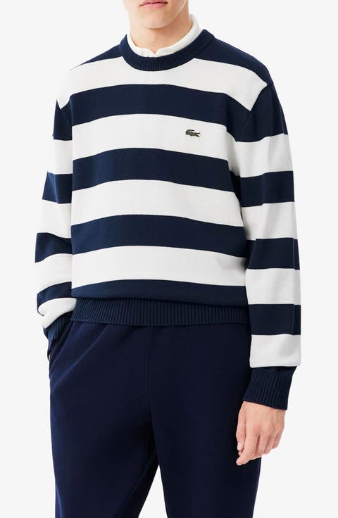 Striped Cotton Crewneck Sweater