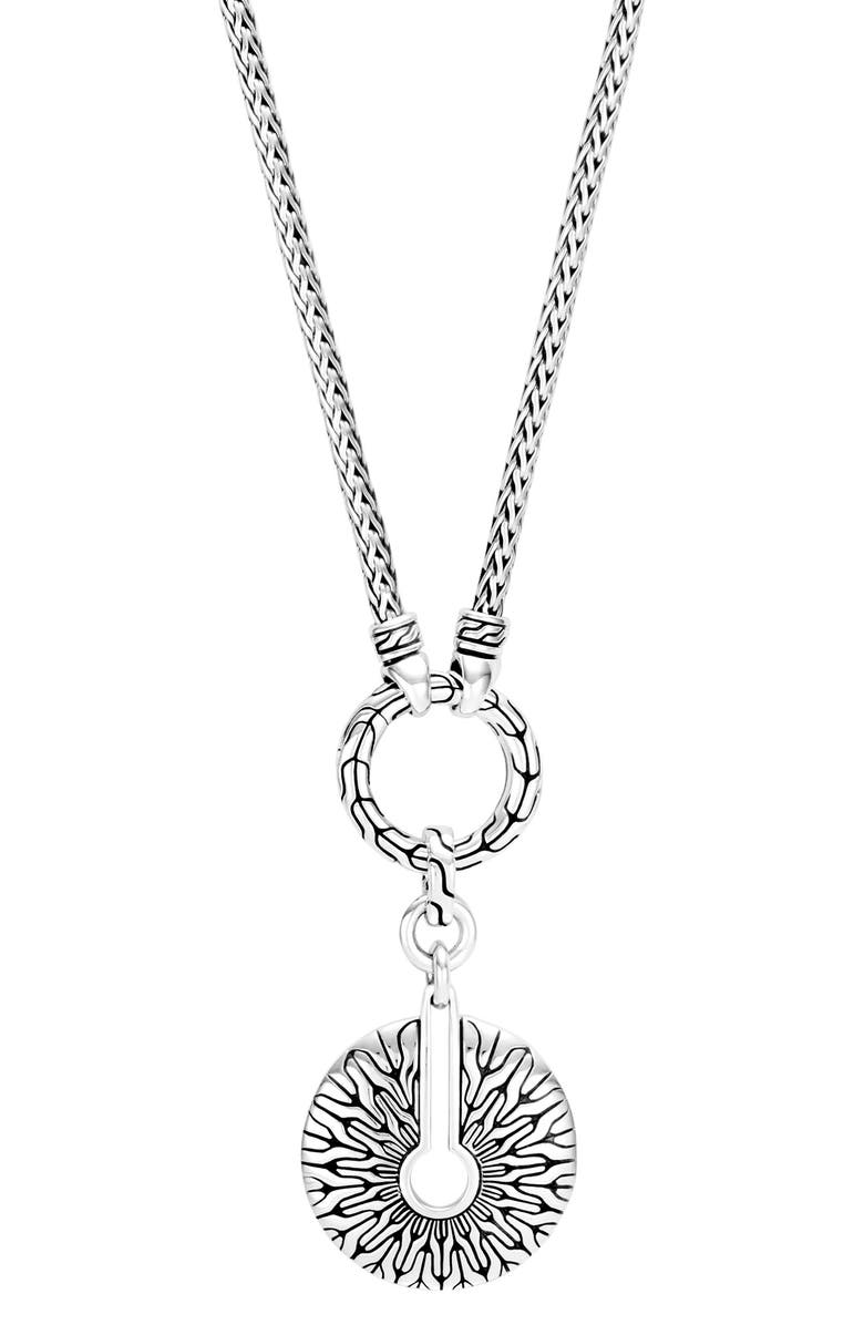 John Hardy Classic Chain Radial Amulet Necklace, Alternate, color, 