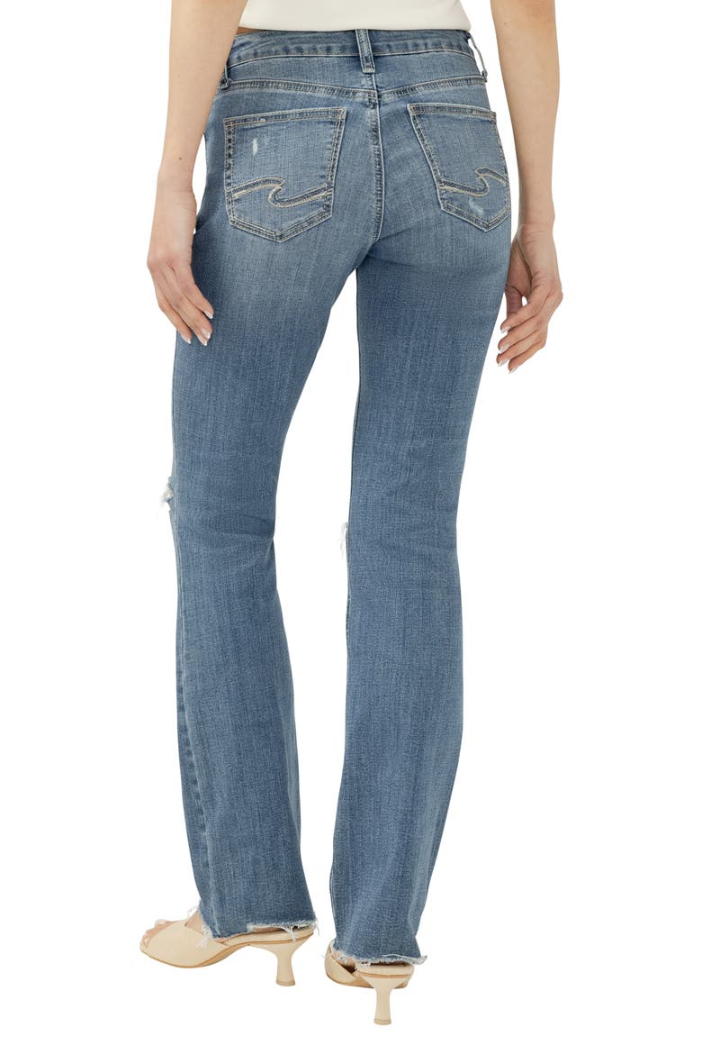 Suki Curvy Mid Rise Slim Bootcut Jeans, Alternate, color, KICKIN' IT