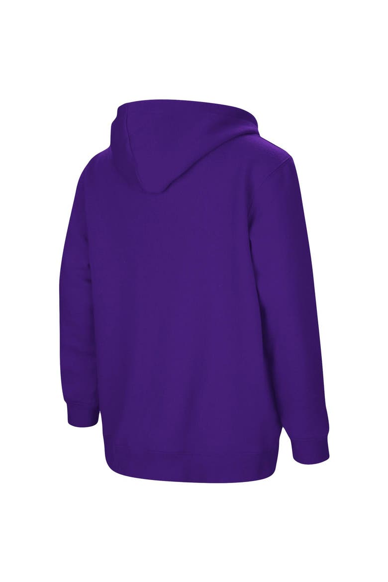 Youth Colosseum Purple Kansas State Wildcats 2-Hit Team Pullover Hoodie, Alternate, color, Purple