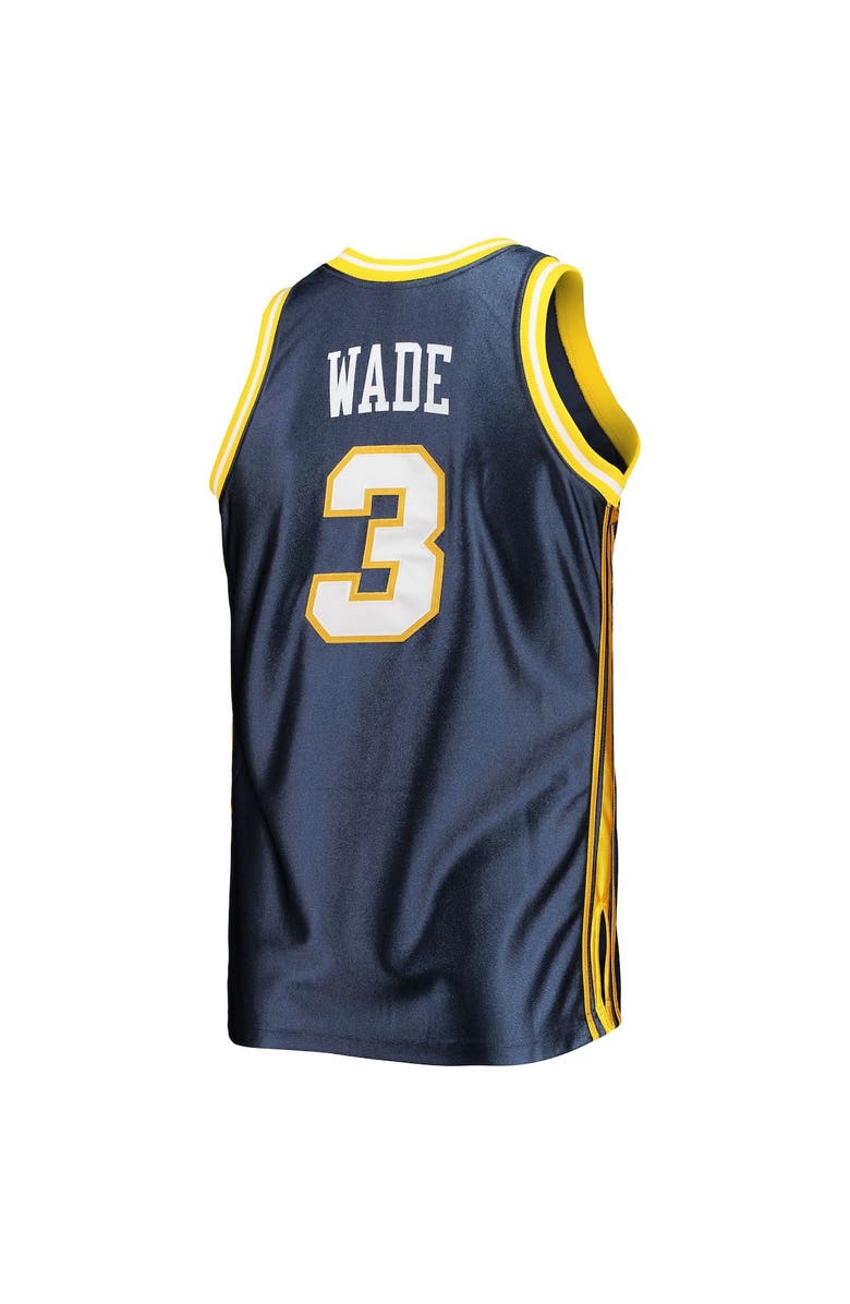 Mitchell & Ness Men's Mitchell & Ness Dwyane Wade Navy Marquette Golden Eagles 2002/03 Authentic Throwback College Jersey, Alternate, color, 