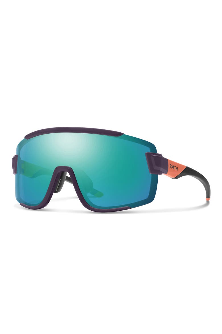 Wildcat ChromaPop™ Shield Snow Goggles, Alternate, color, MATTE PURPLE / CINDER / HI VIZ / CHROMAPOP OPAL MIRROR