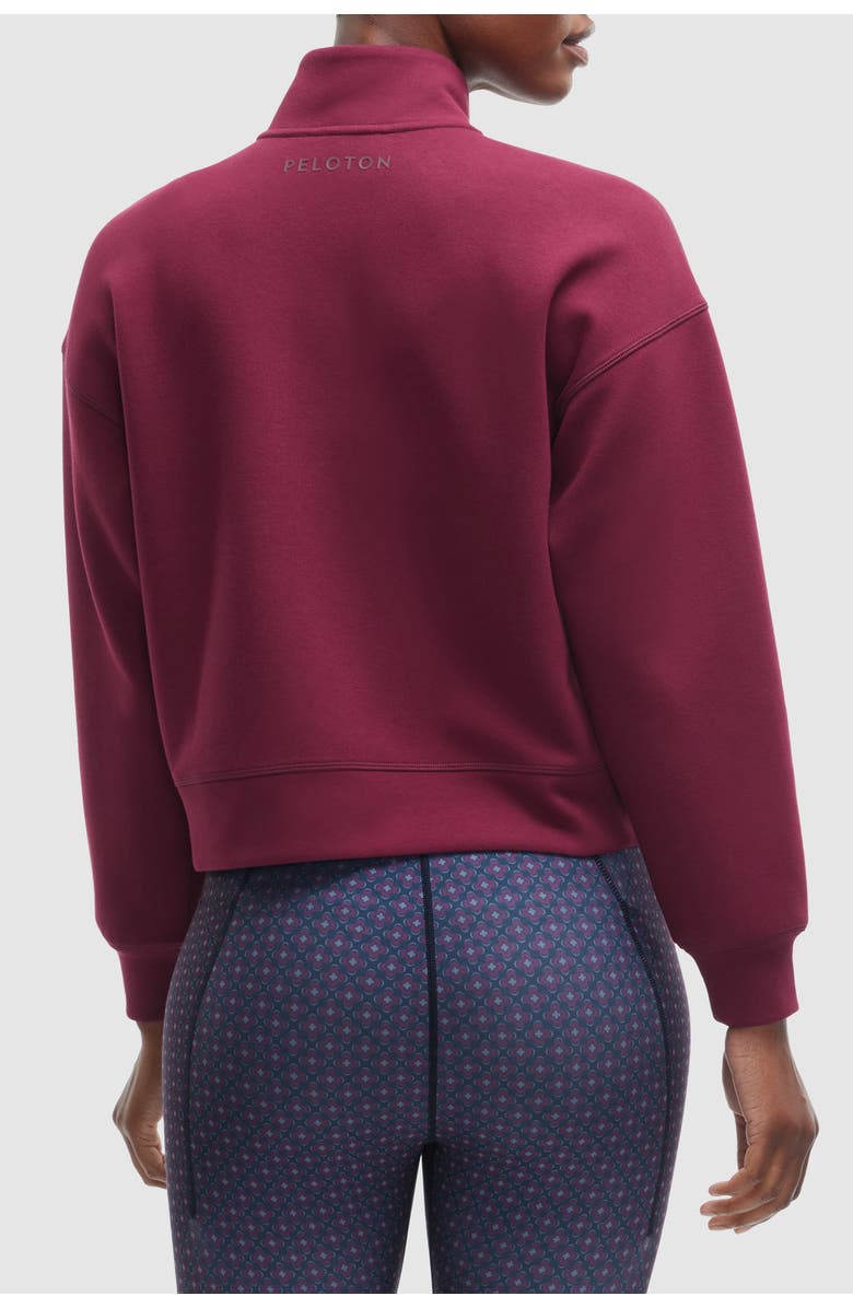 Peloton Tech Double Knit Full Zip, Alternate, color, Red Grape