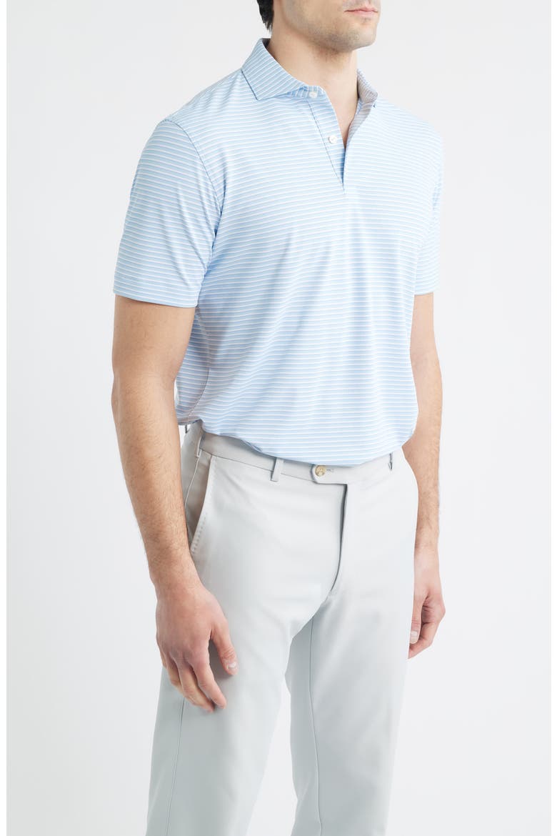 Tempo Performance Piqué Golf Polo, Alternate, color, BLUE FROST