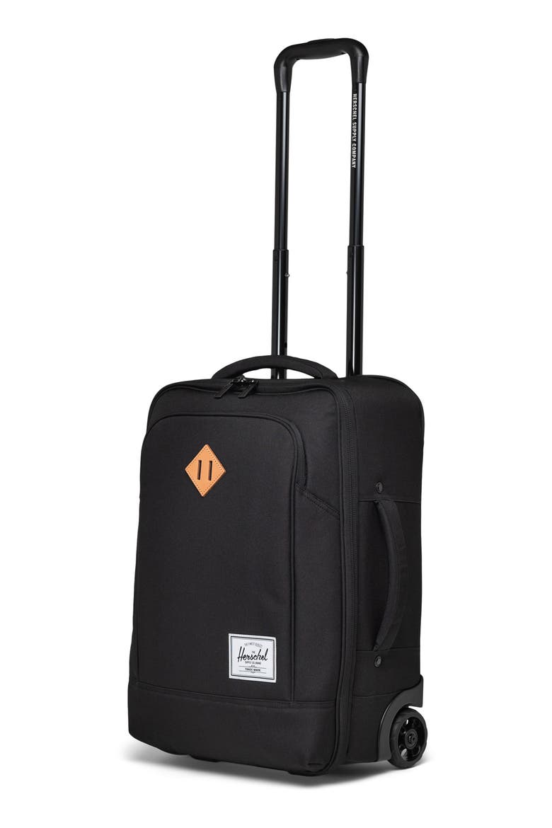 Heritage™ Softshell Large Wheeled Carry-On, Alternate, color, BLACK