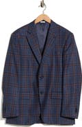 Peter Millar Blue Plaid Wool Sport Coat
