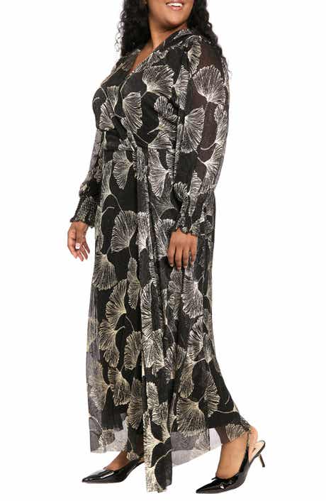 Shirred Twist Maxi Dress