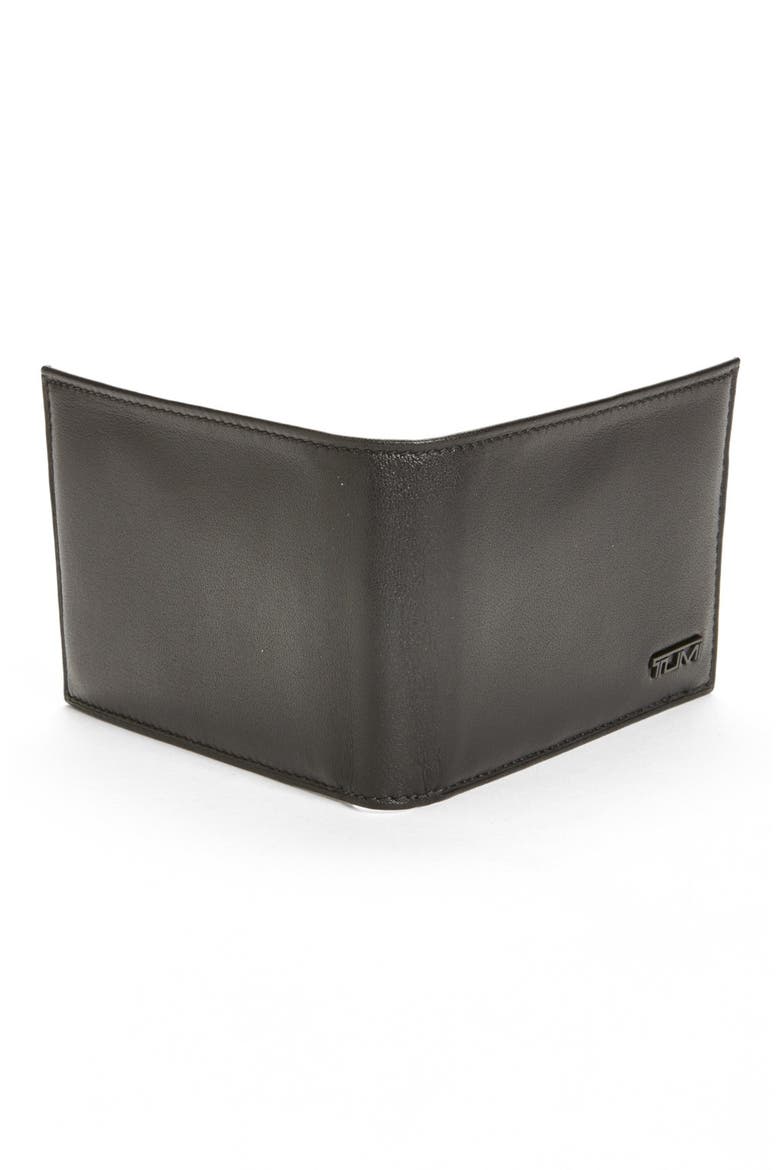 'Delta' Slim Single Billfold, Alternate, color, BLACK