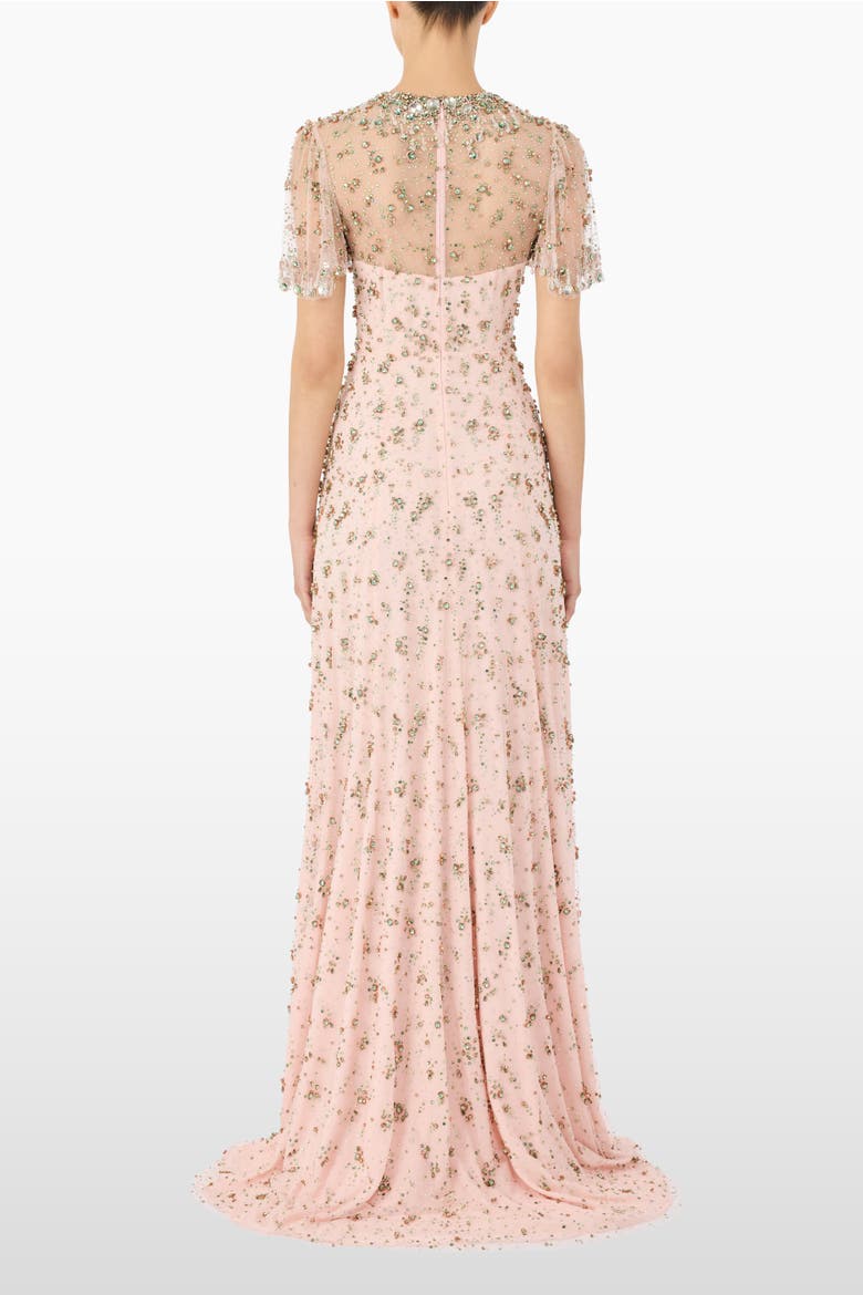 Ambiance Beaded Maxi Dress, Alternate, color, Sugar