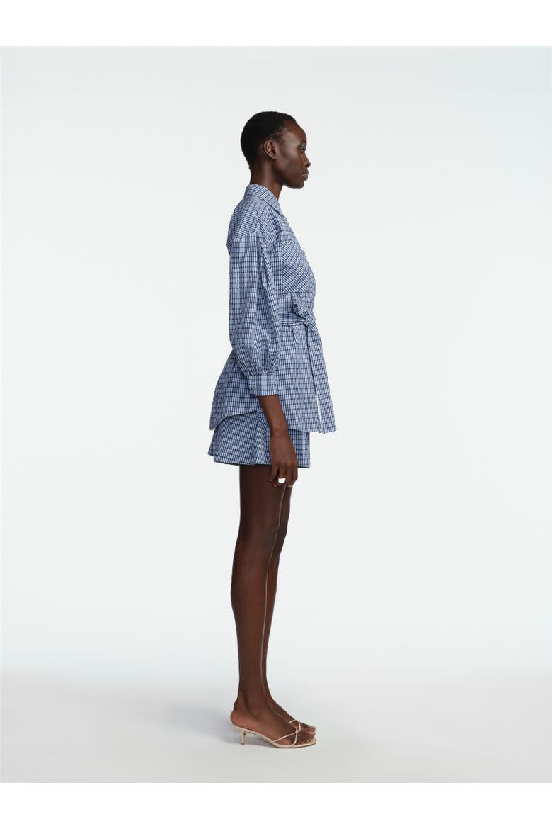 Checked Seersucker Button Down Shirt, Alternate, color, Navy Multi