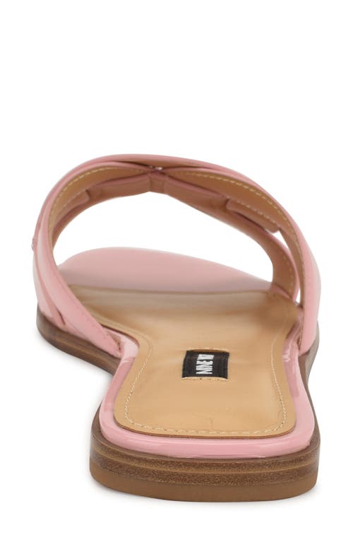 Nine West Glorie Slide Sandal In Light Pink