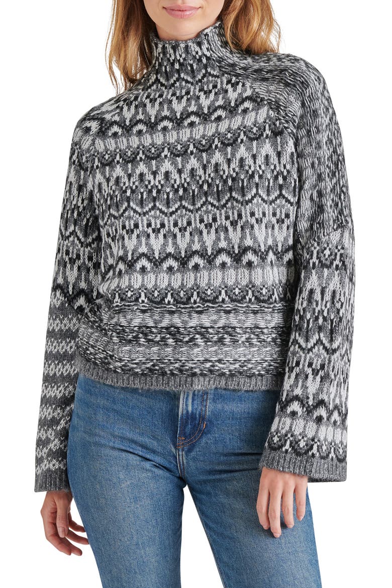 Indie Turtleneck Sweater, Main, color, CHARCOAL GREY