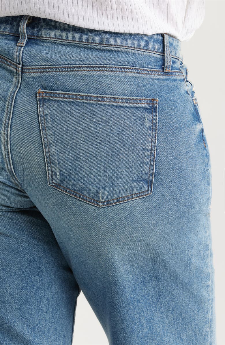KUT from the Kloth Meg Seamed High Waist Ankle Wide Leg Jeans, Alternate, color, Faith W/Med Bas