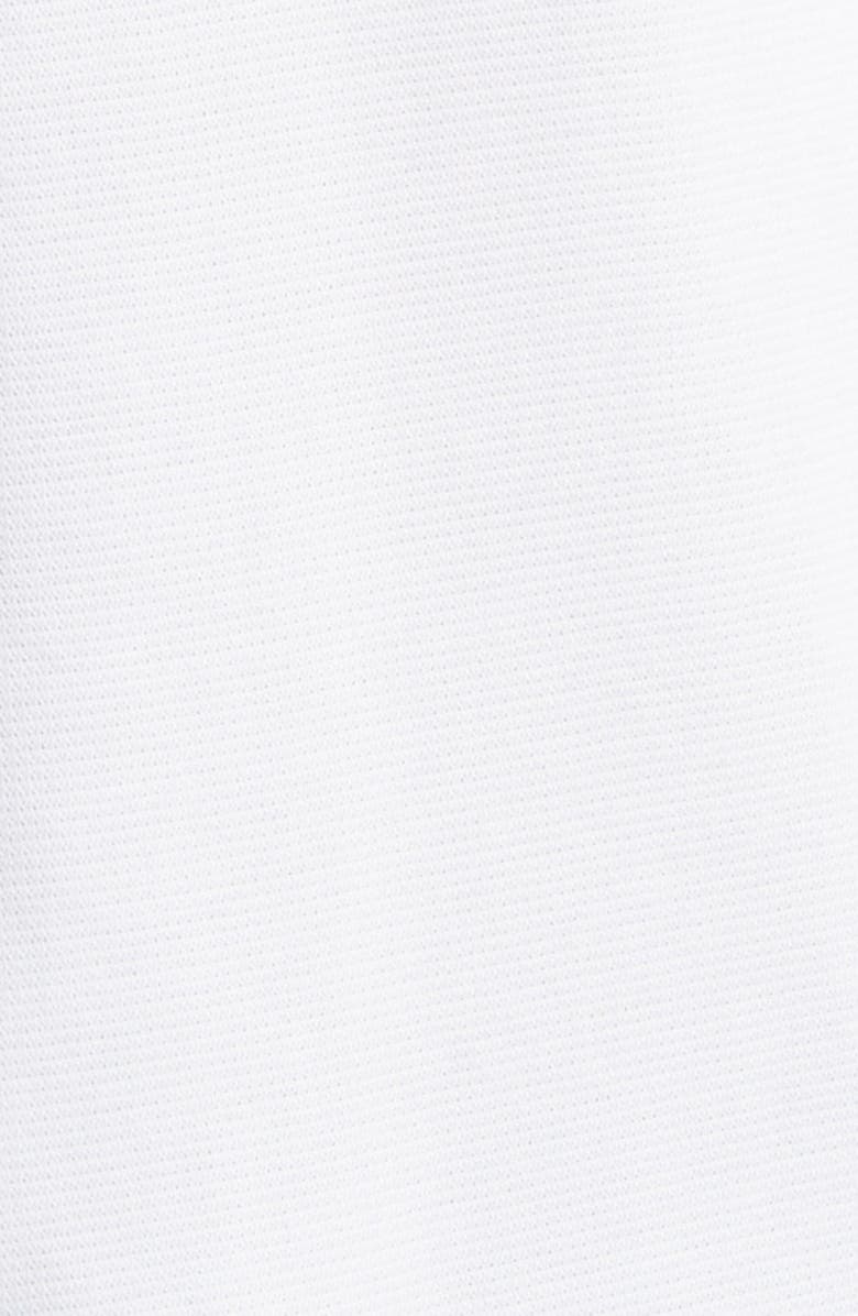 Stone Rose Solid Performance Piqué Button-Up Shirt, Alternate, color, White