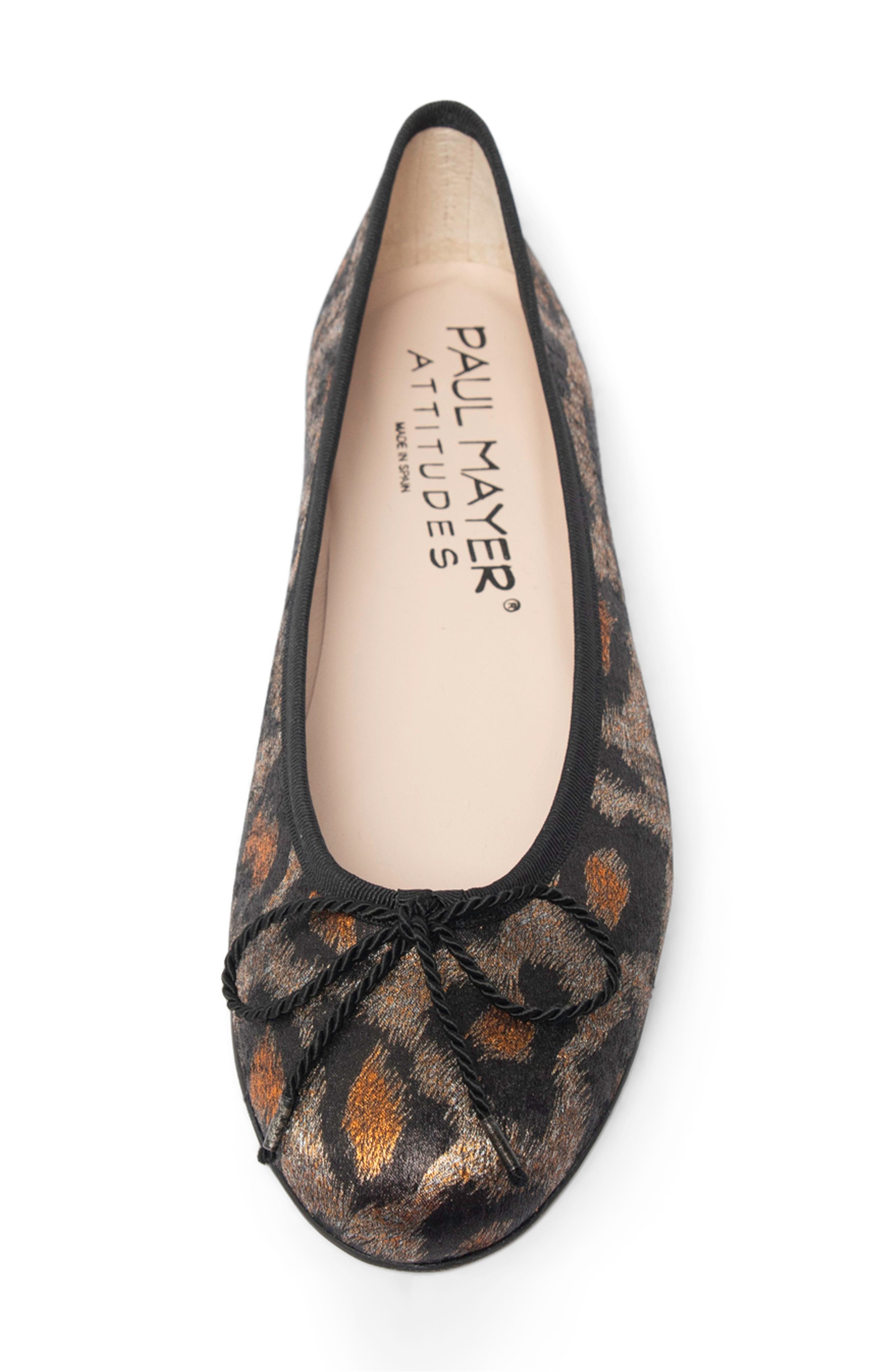 Best Cap Toe Ballet Flat, Alternate, color, BLACK LEOPARD