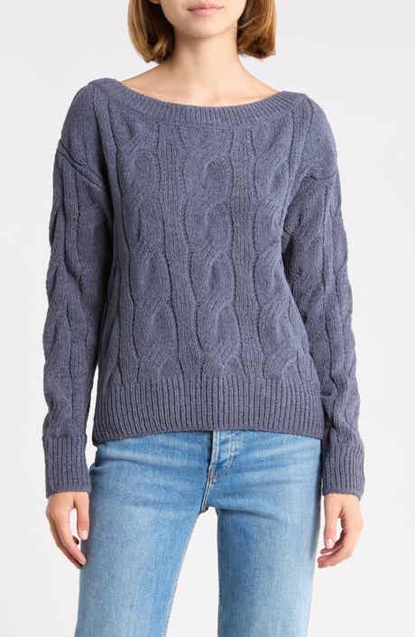 Chenille Cable Knit Sweater