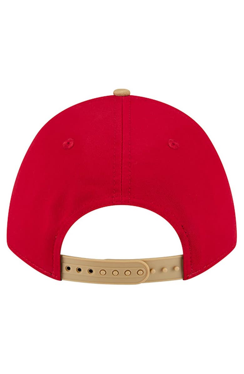 New Era Men's New Era Scarlet San Francisco 49ers Throwback Arch COOLERA 9FORTY A-Frame M-Crown Adjustable Hat, Alternate, color, Scarlet