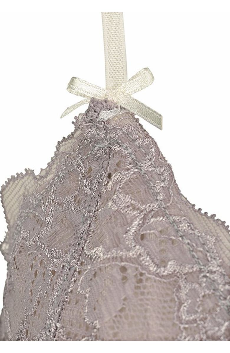 LASCANA Women's Lace V-Neck Nightgown, Alternate, color, Ecru