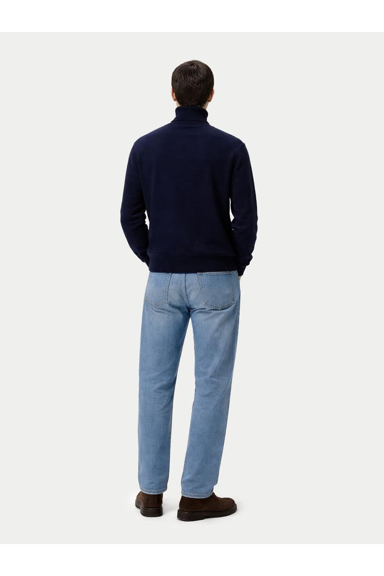 Timeless Turtleneck Cashmere Sweater, Alternate, color, navy blazer