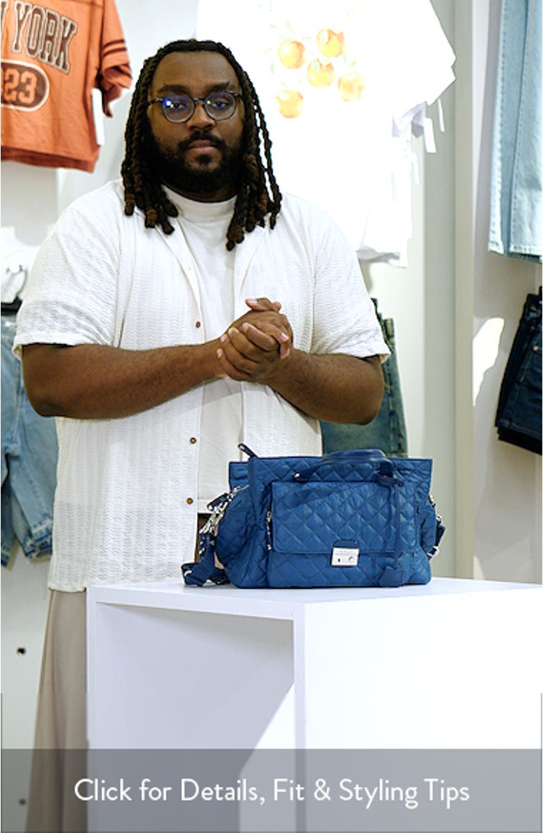 Crosby Lock Quilted Nylon Satchel, sales video thumbnail