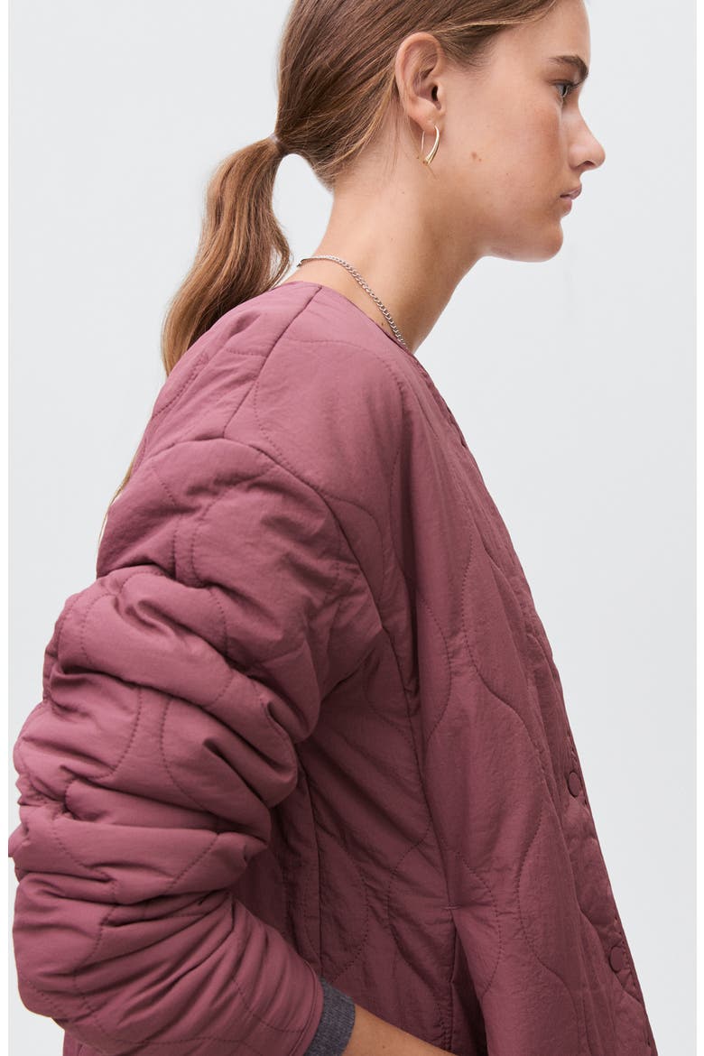 Onion Quilted Puffer Jacket, Alternate, color, BURGUNDY