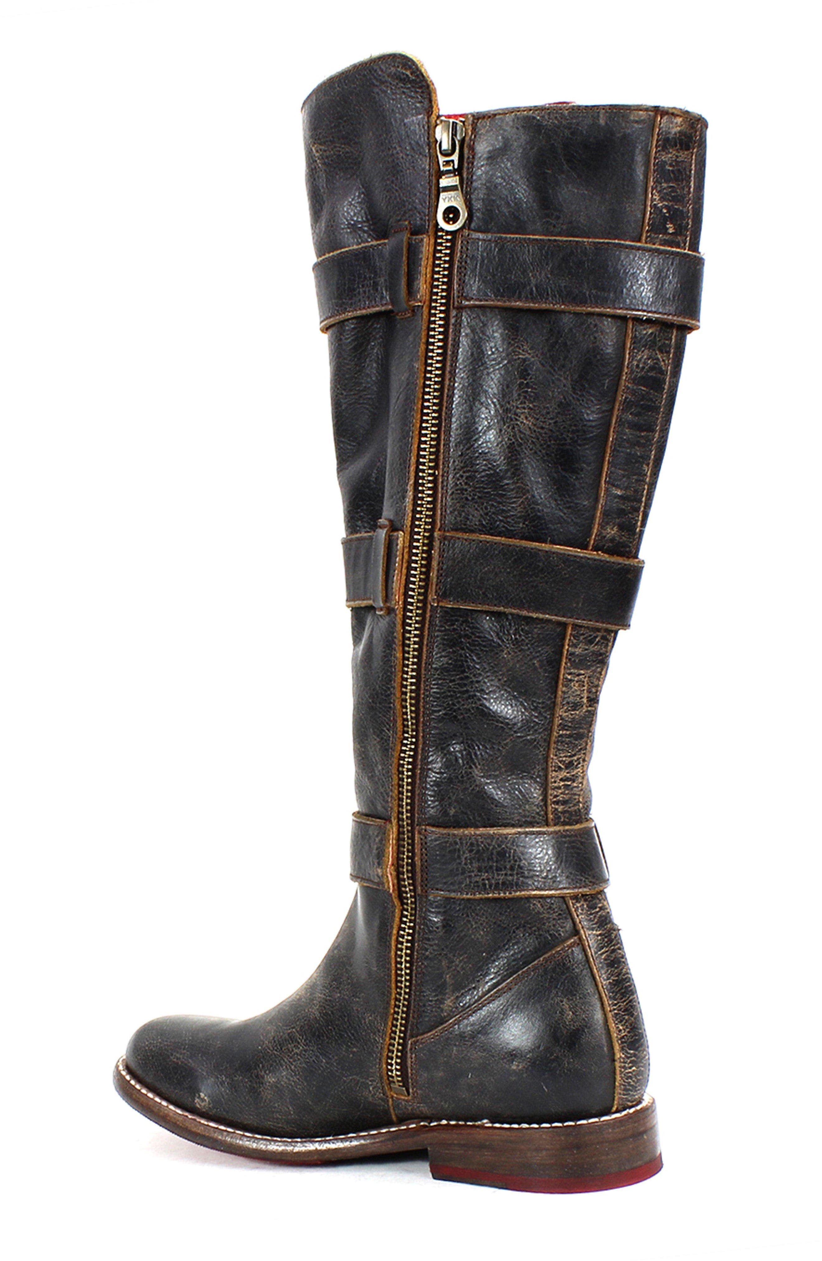 Bed Stu Kitty Engineer Boot, Alternate, color, Black Lux