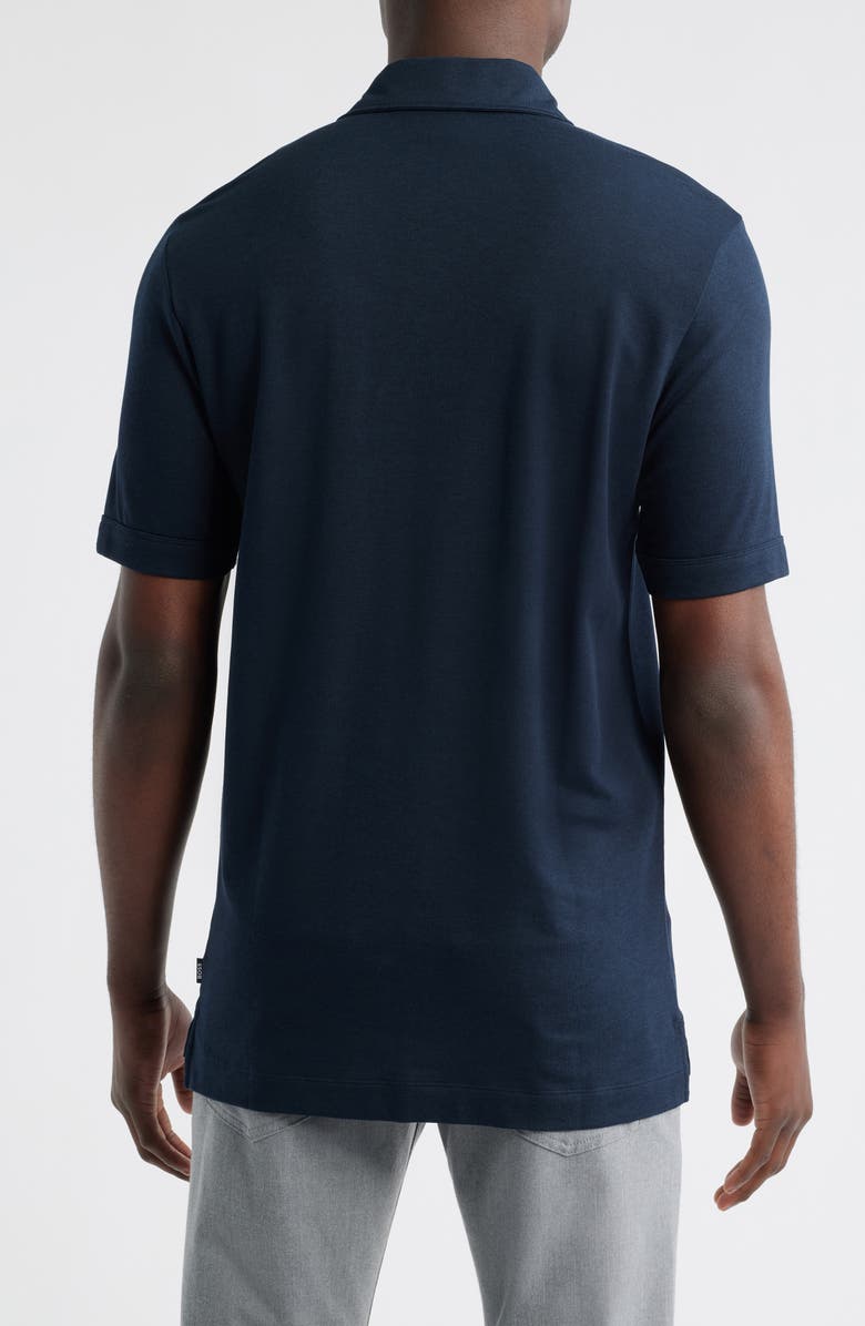 BOSS Press Polo, Alternate, color, Dark Blue
