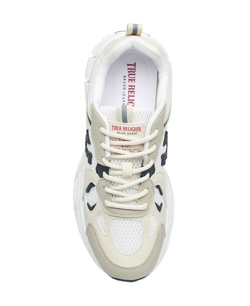 True Religion Ladies Trina Sneaker In Beige Multi