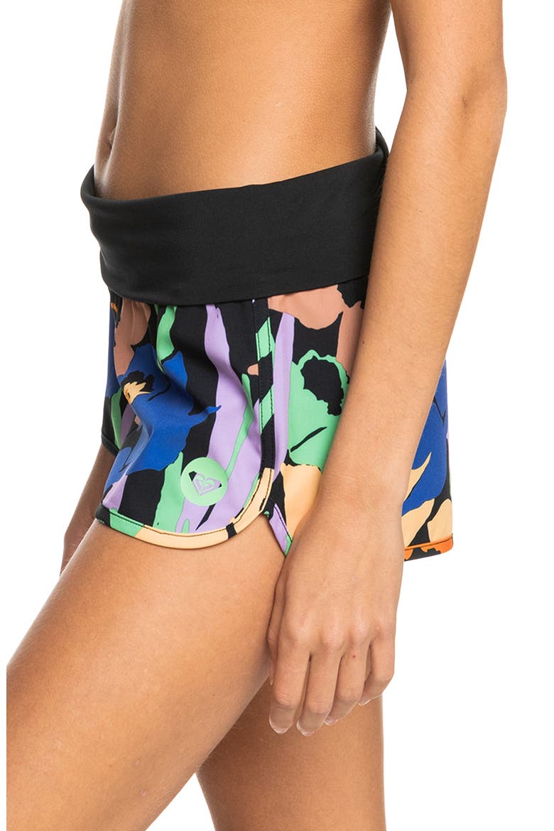Endless Summer Woven Cover-Up Shorts, Alternate, color, ANTHRACITE FLOWER JA