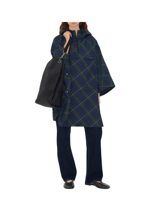 BURBERRY BURBERRY PACKAWAY CHECK TWILL CAPE